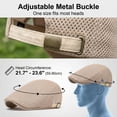 thumbnail image 4 of Minzimin Mens Mesh Newsboy Hat Breathable Summer Flat Cap Beret Gatsby Ivy Driving Hat Adjustable Golf Cap, 4 of 6