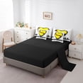 thumbnail image 5 of Erosebridal Kids Softball Twin Bedding Sets, Sports Themed Bedding Comforter Set for Boys Girls, Black Reversible, 7 Pieces, 5 of 6