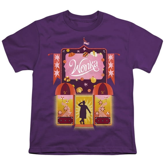 Willy Wonka And The Chocolate Factory Shop Kids T Shirtfor Youth Toddler Boys and GirlsPurple