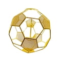 thumbnail image 3 of Lámpara colgante de malla metálica, pantalla decorativa en forma de fútbol, alambre de hierro, cubierta de luz colgante para granja, comedor, Hotel Dorado, 3 of 8