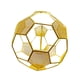 thumbnail image 2 of Pantalla de lámpara colgante de malla con forma de balón de fútbol, ​​decoración de repuesto para luminarias Dorado, 2 of 9