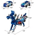 thumbnail image 6 of Lomyolo 2-in-1 Collision Transforming Dinosaur Toys Magnetic Cars Convertible Robot Toys for Kids Dino Car Toddler Fun Christmas Birthday Gift for Age 3-12 Years Boys(Blue Dragon), 6 of 7
