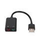 thumbnail image 4 of Skt2-Bk Usb2.0 Unidad Externa Tarjeta De Sonido Gratuita Con Entrada De Micrófono Para Auriculares Para Computadora Portátil De Escritorio Speravity EL007185-00, 4 of 6