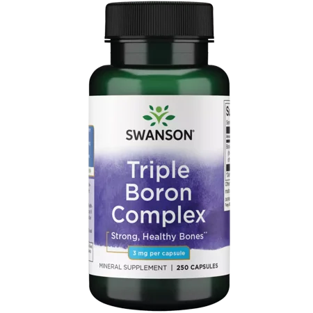 Swanson Triple Boron Complex Capsules, 3 mg, 250 Count
