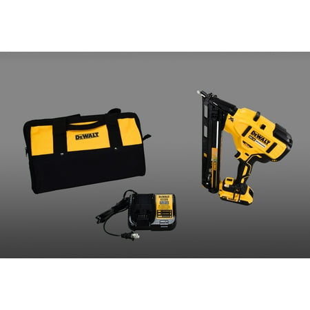 

DeWalt DCN650D1 20V Cordless 15 Gauge Finish Nailer w/ Battery Charger and Bag