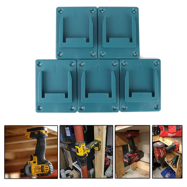 Portaherramientas de 5 uds para estante de máquina de batería de litio de 18V Bosch/Makita (azul) Likrtyny Piezas de repuesto para herramientas