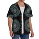 thumbnail image 2 of Fotbe Mandala Camisa Estampada de Manga Corta para Hombre, Casual de Verano, Estilo Playero, Sin Arrugas-Small, 2 of 5