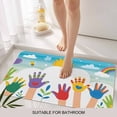 thumbnail image 3 of Colorful Love Heart Hand Door Mat&nbsp;Indoor Outdoor Entrance,Non Slip Small Rug for Kitchen Bathroom Entryway Rug,Rainbow Sky Cartoon Kids Hands Washable Doormat Floor Mat 16x24 Inch, 3 of 8
