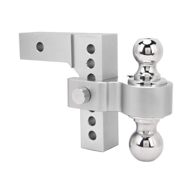 Kit De Enganche De Remolque, Bola De Enganche De Remolque De Acero Inoxidable, Receptor Ajustable, Capacidad De 12500 Lb Para Camión Pesado De 2 Pulgadas, Receptor De Gancho De