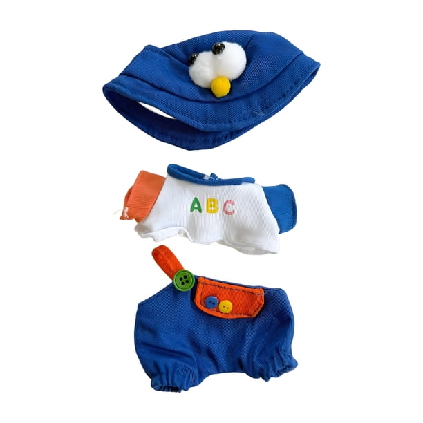 Conjunto de 17 cm de accesorios de moda para muñecas macaron: mini ropa para muñecas, kit de decoraciones para exhibir y adornos de tela suave con estilo festivo (muñeca no incluida)