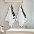 thumbnail image 4 of French Bulldog Dog Hand Towels 2 PCS, Easter Egg Kitchen Towel Ultra Soft and Highly Absorbent,Decorative Fingertip Face Towel for Bathroom Hotel, 28.3"x14.4", 4 of 5