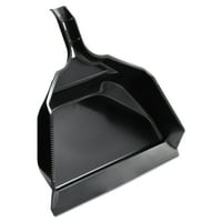 Rubbermaid Commercial Extra Large Dust Pan, 14 4 5W x 16"L x 5 2 5"H, Black, Plastic, 6 Carton by RUBBERMAID COMMERCIAL PROD.