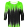 thumbnail image 4 of 2024 Summer Going Out 3/4 Sleeve Womens Length Tops,Spring Ladies Trendy Shirt, Girls Fashion Stylish Casual Blouse, 4 of 5