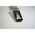 thumbnail image 2 of BUDDHA  DOG TAG STAINLESS STEEL AND STAINLESS BALL CHAIN NECKLACE PENDANT, 2 of 3