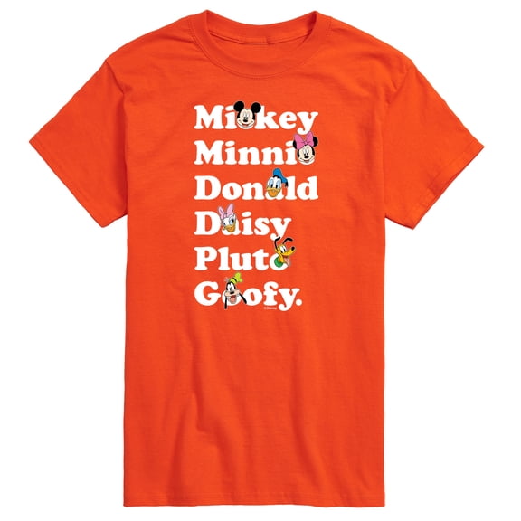 Mickey & Friends - Character Logo - Men's Short Sleeve Graphic T-Shirt