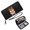 Black, variant on GEEAD Removable Wrist Strap Wallet for Women RFID Blocking Wallet for Women Sign Cartoonish Akita Ideal Holiday Gift Durable Polyester Lining