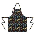 thumbnail image 2 of Colorful Games Icon Black Pattern Apron-Garden Aprons for Women with Pockets-Cotton Linen Waterproof Kitchen Cooking Gardening Aprons Adjustable for Kitchen,Cooking,BBQ and Salon 33x27 Inch, 2 of 7