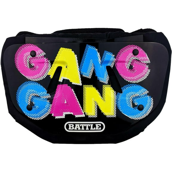 Battle Sports Gang Gang Chrome Football Back Plate - Adult