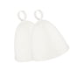 thumbnail image 2 of 2 piezas de gorro de sauna, gorro de ducha para baño, gorro de baño cómodo 2 piezas blancas, 2 of 8