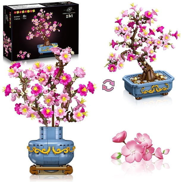 Set de construcción HOGOKIDS Flowers Cherry-Blossom Bonsai 775 PCS