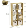 thumbnail image 3 of Anhdah 8 Cube Storage Organizer Bookshelf, Brown Wooden Bookcase Storage Shelf, Sturdy 8-Cube Organizer for Living Room, Bedroom, Home Office, Easy Assembly, 3 of 8