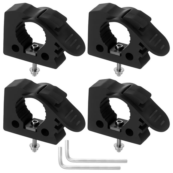 4Pcs Quick Release Rubber Clamp Mount Kit Firm Connection Quick Release Pipe Clamp Mount Kit Good Elasticity for RV Truck UTV