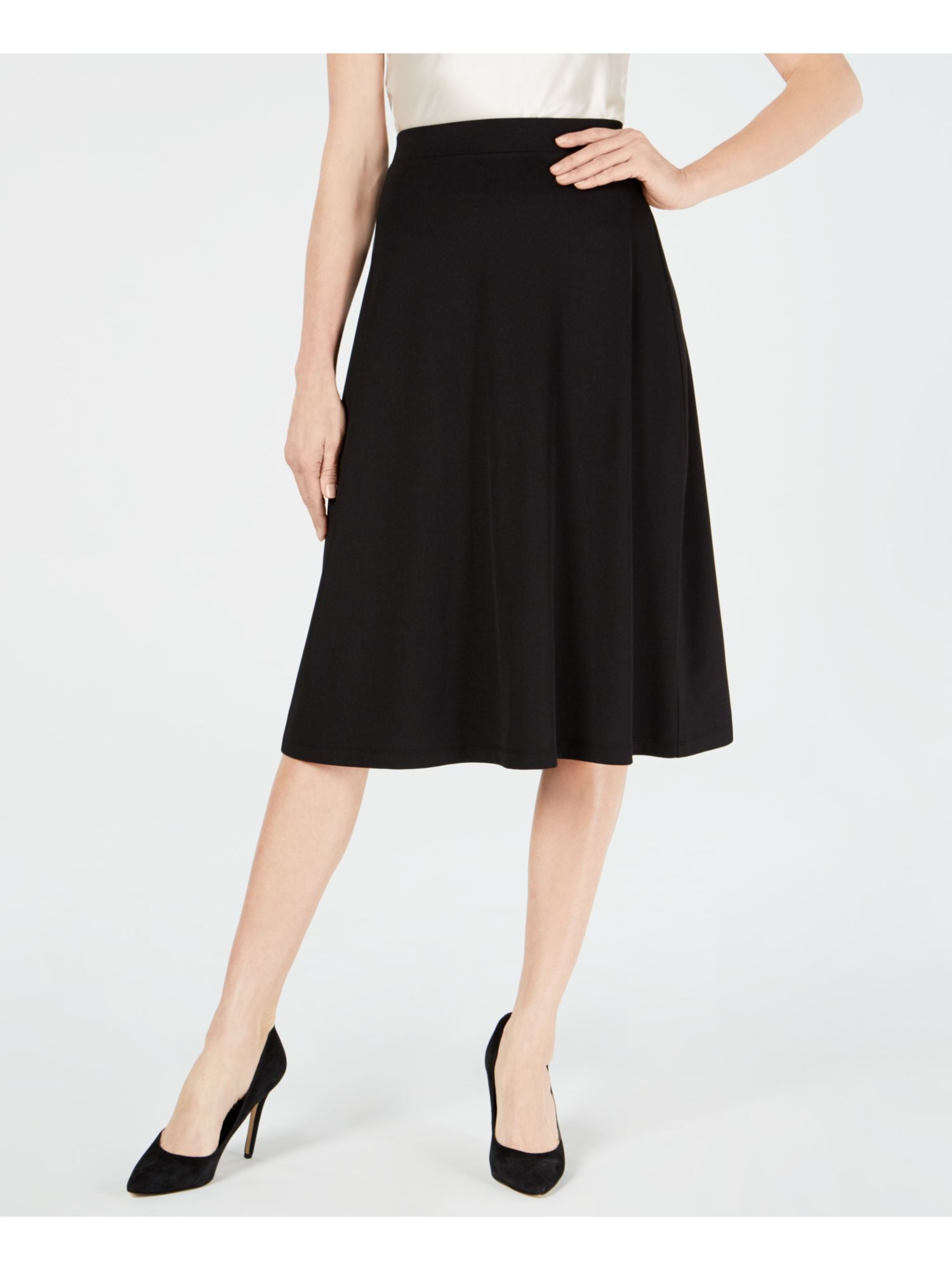 mid length pleated skirts walmart