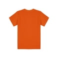 thumbnail image 4 of Alvivi Kids Boys Casual Short Sleeve Pure Cotton T-shirt School Uniform Top Toddler Baseball Tee Orange 9-10, 4 of 5