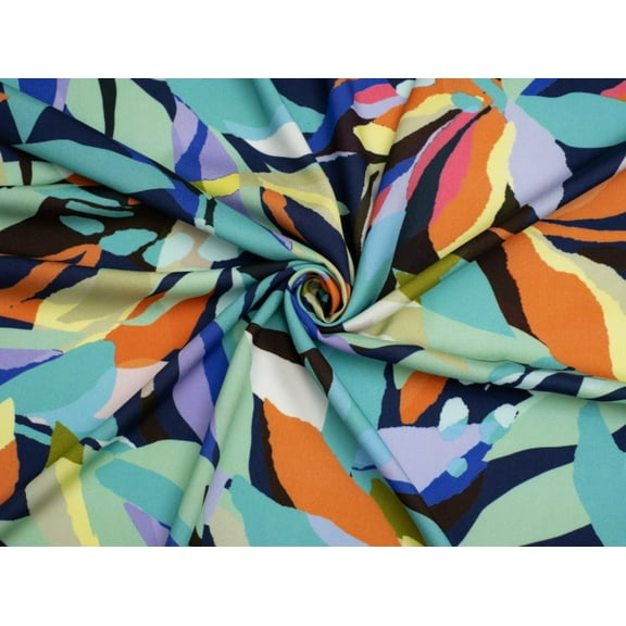 Living Stream Viscose Challis Fabric Minerva Exclusive - per yard