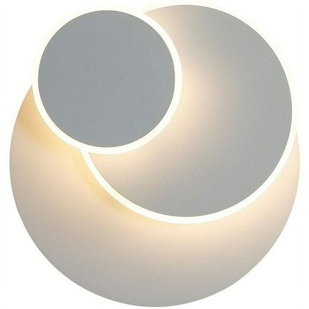 

15W LED Wall Lamp Creative Eclipse 3 in 1 Solid Protection Indoor Wall Light Modern Simple Lamp Living Room Aisle Balcony Led Lamp Chrome Bedroom Headboard