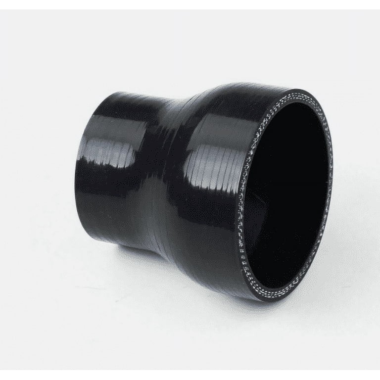 51-63mm 2-2.5 ID turbo 4-Ply Straight Silicone Reducer Hose Silicone Hose Coupler Intercooler Tube Black for Car Intercooler Intake Piping