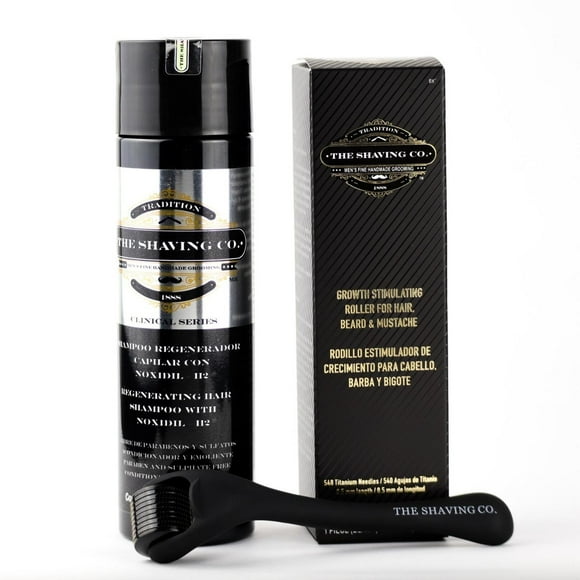 Kit Shampoo Noxidil + Roller Cabello The Shaving Co. amarillo 1
