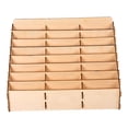 thumbnail image 2 of Milaget New Craft Pigment Color Paint Bottles Wooden Shelf Rack Moduler Holder Organizer 24-grid, 2 of 8