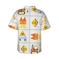 thumbnail image 3 of Daiia Construction Equipments Worker Hawaiian Shirt for Men Gentle Cotton Regular Short Sleeve Casual-Large, 3 of 9