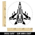 thumbnail image 2 of Fighter Jet War Plane Combat Vehicle with Missiles Self-Inking Rubber Stamp Ink Stamper - Orange Ink - Small 3/4 Inch, 2 of 7