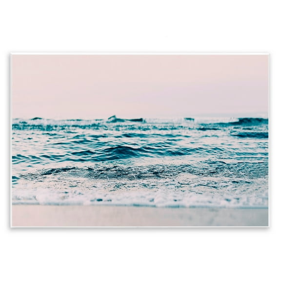 Stupell Industries Ocean Wave Blush Nautical & Beach Photography Unframed Art Print Wall Art, 15 x 10
