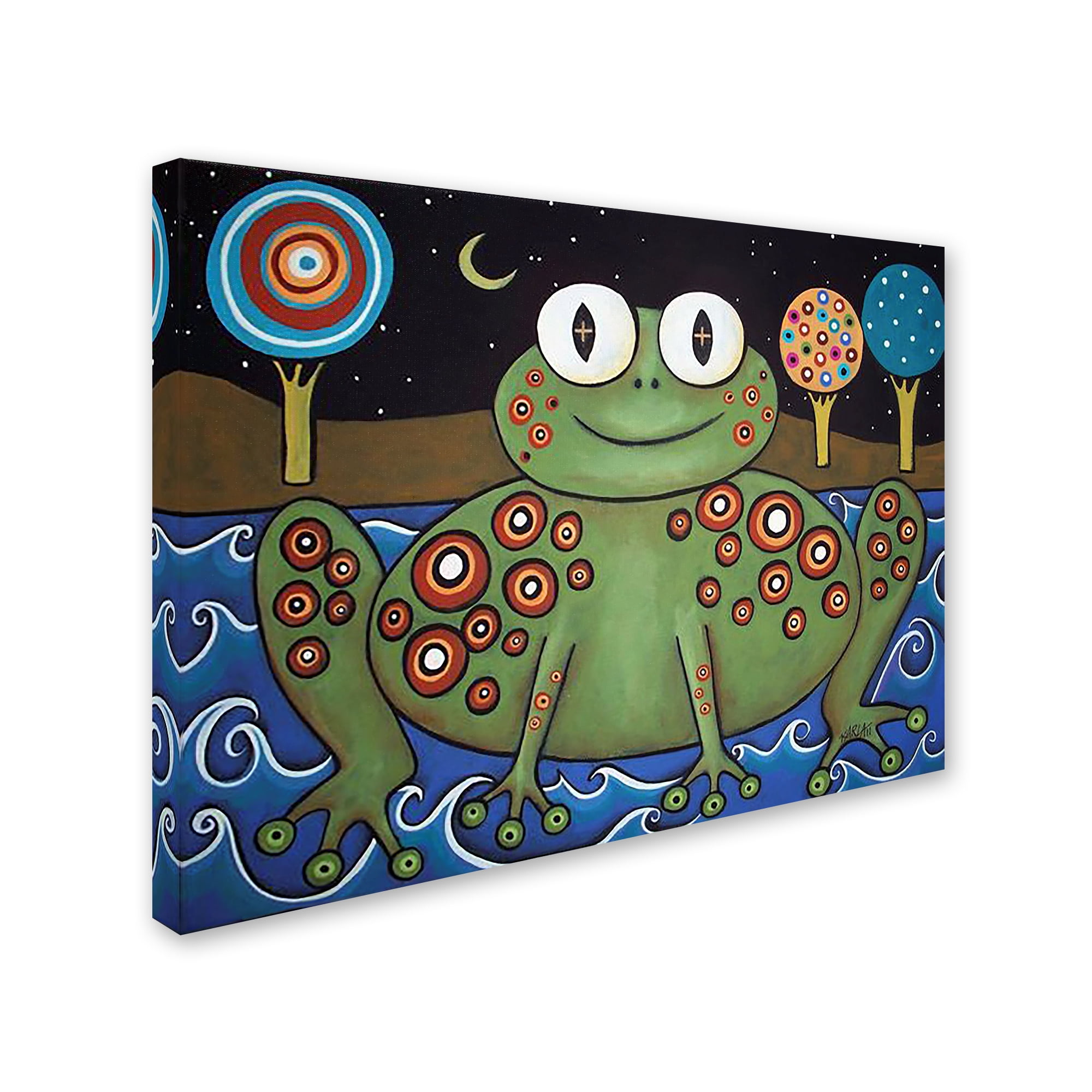 Trademark Fine Art 'Night Frog' Canvas Art by Karla Gerard