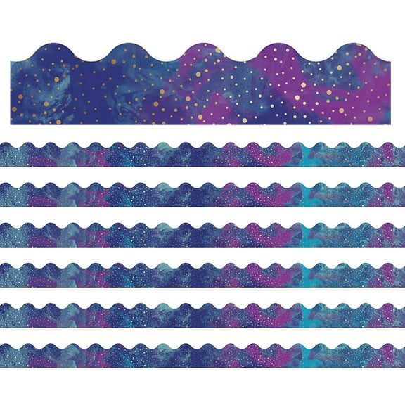 Carson-Dellosa Carson Dellosa Education Scalloped Border 2.25" x 234' Galaxy (CD-108380-6)