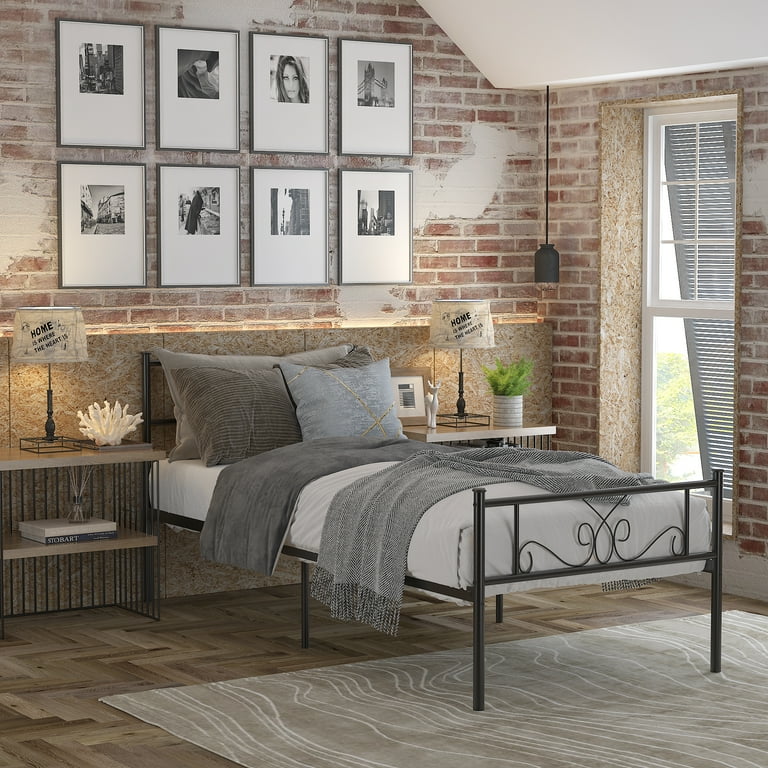 Free Shipping! Yoneston Twin Size Metal Platform Bed Frame Free Shipping! Yoneston Twin Size Metal Platform Bed Frame