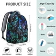 thumbnail image 6 of Butterfly Themed Fashion Backpack&nbsp;– College & Office Bag, Roomy & Organized, Water-Resistant, Comfort Fit Straps, 6 of 6