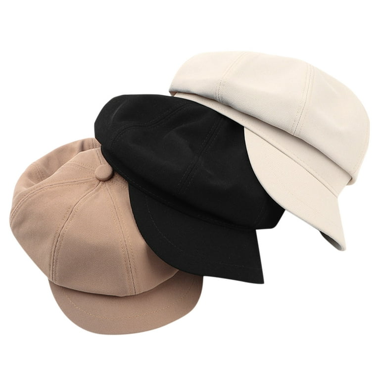Beret Hunpta Vintage Solid Women Caps Caps Hats Hard Hat Edge For Visors Casual