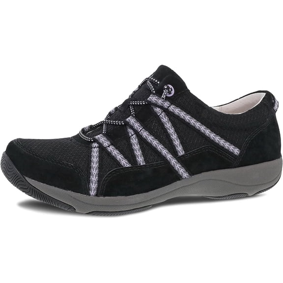 Dansko 4854-100285: Women's Harlyn Sneakers, Black Suede