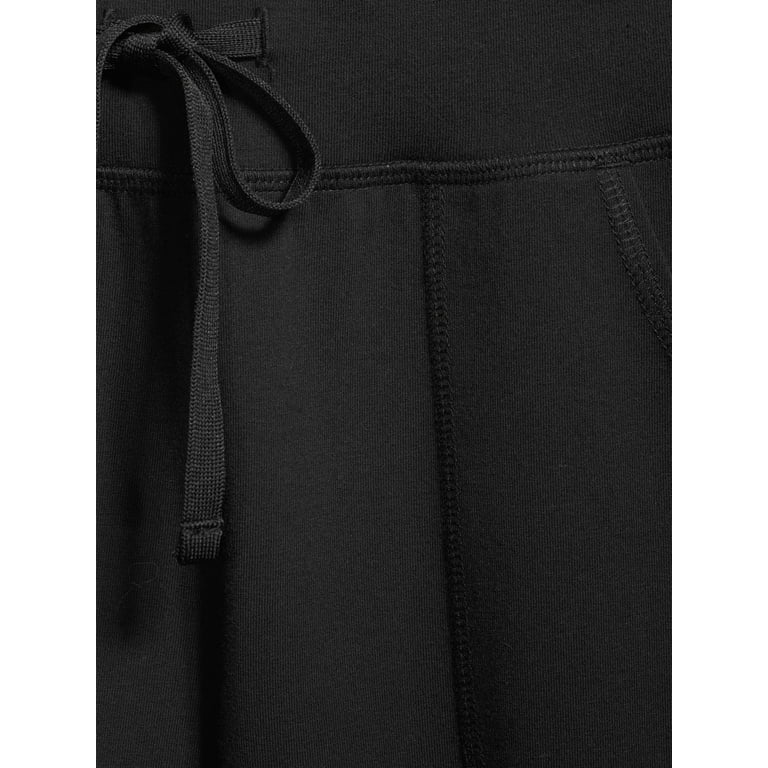 Athletic Works Size L Knit Capri Pants Mauve Pockets Stretch