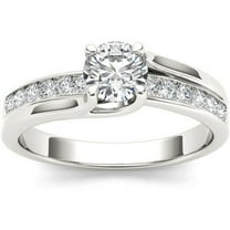 1 Carat T.W. Diamond Classic 14kt White Gold Engagement Ring