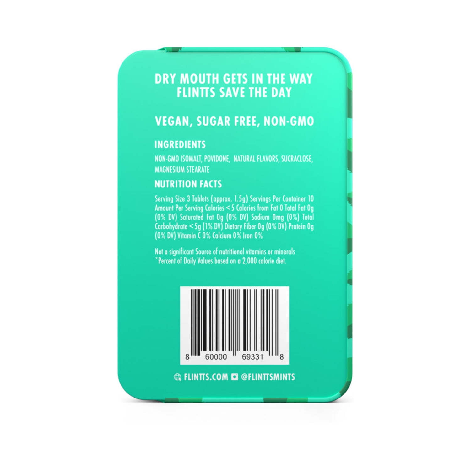 Flintts Mouth Watering Mints Mint - F-Strength 200