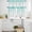 Aqua, variant on Yellow Polka Dot Kitchen Curtains Sets for Windows 36 Inch Length, Ombre Abstract White Monochrome Rod Pocket Window Treatments Tier Curtains and Valances Set for Bedroom/Bathroom