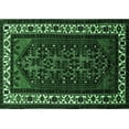thumbnail image 1 of Ahgly Company Indoor Rectangle Oriental Emerald Green Industrial Area Rugs, 7' x 9', 1 of 4