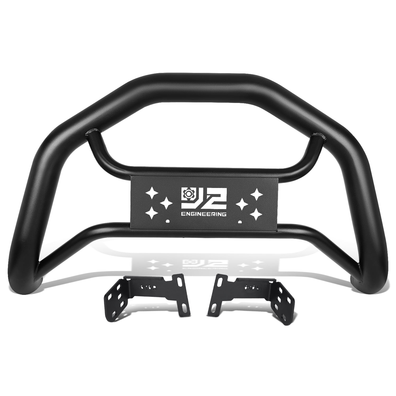 J2 Engineering Front Bumper Grill Guard Bull Bar Carbon Steel For 2002