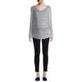 thumbnail image 2 of Time and Tru Women's Maternity Long Sleeve V-Neck T-Shirt, 2 of 6