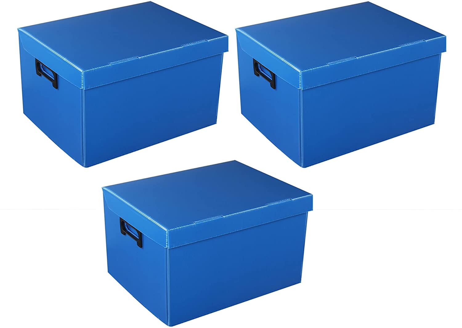 Pack of 3 Vaiyer Multipurpose Durable Plastic Filing Storage Organizer